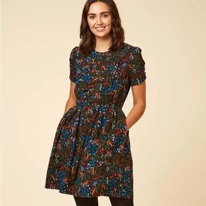 Joanie Clothing Woodland Print Tea Dress